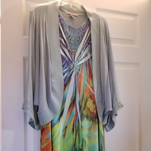 Maxi dress with shrug